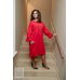 Сукня ff-7014 жіноча повсякденна вільного крою R-42057 червоний Виробник Одеса